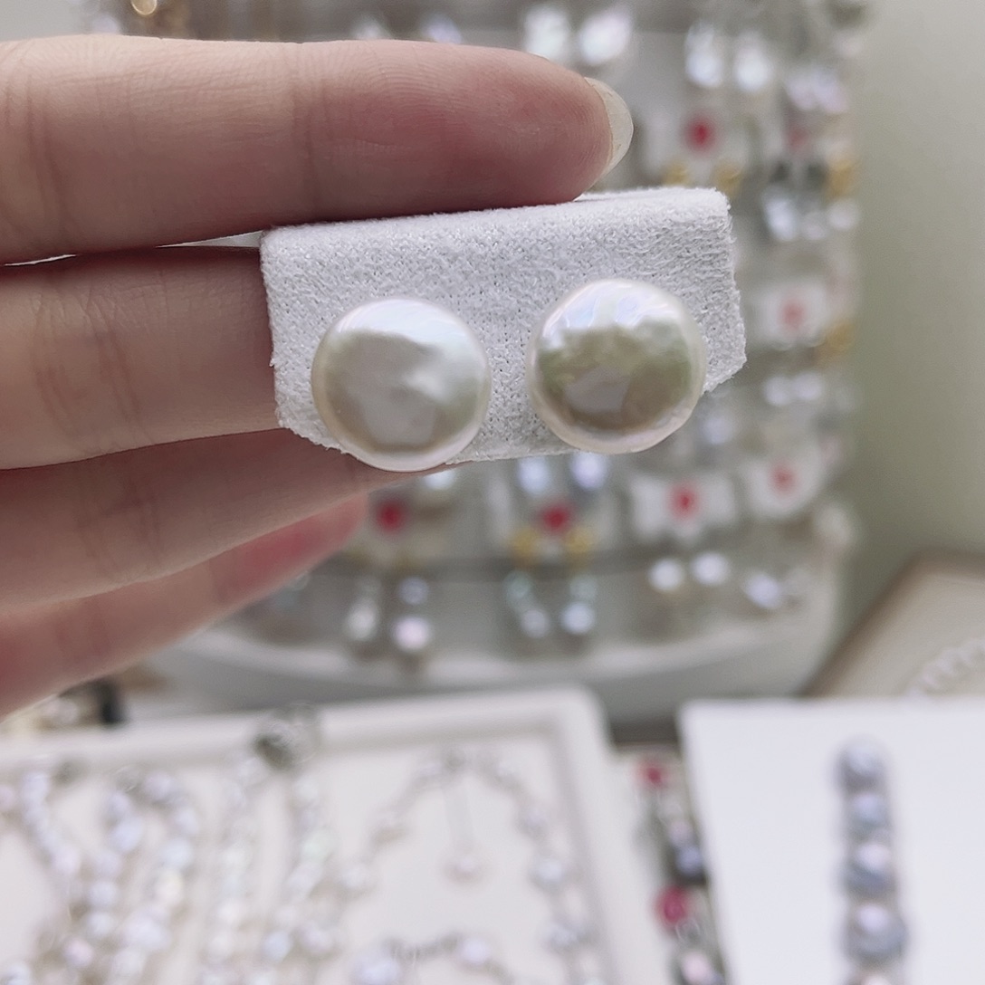 淡水珍珠银S925镶嵌颈饰