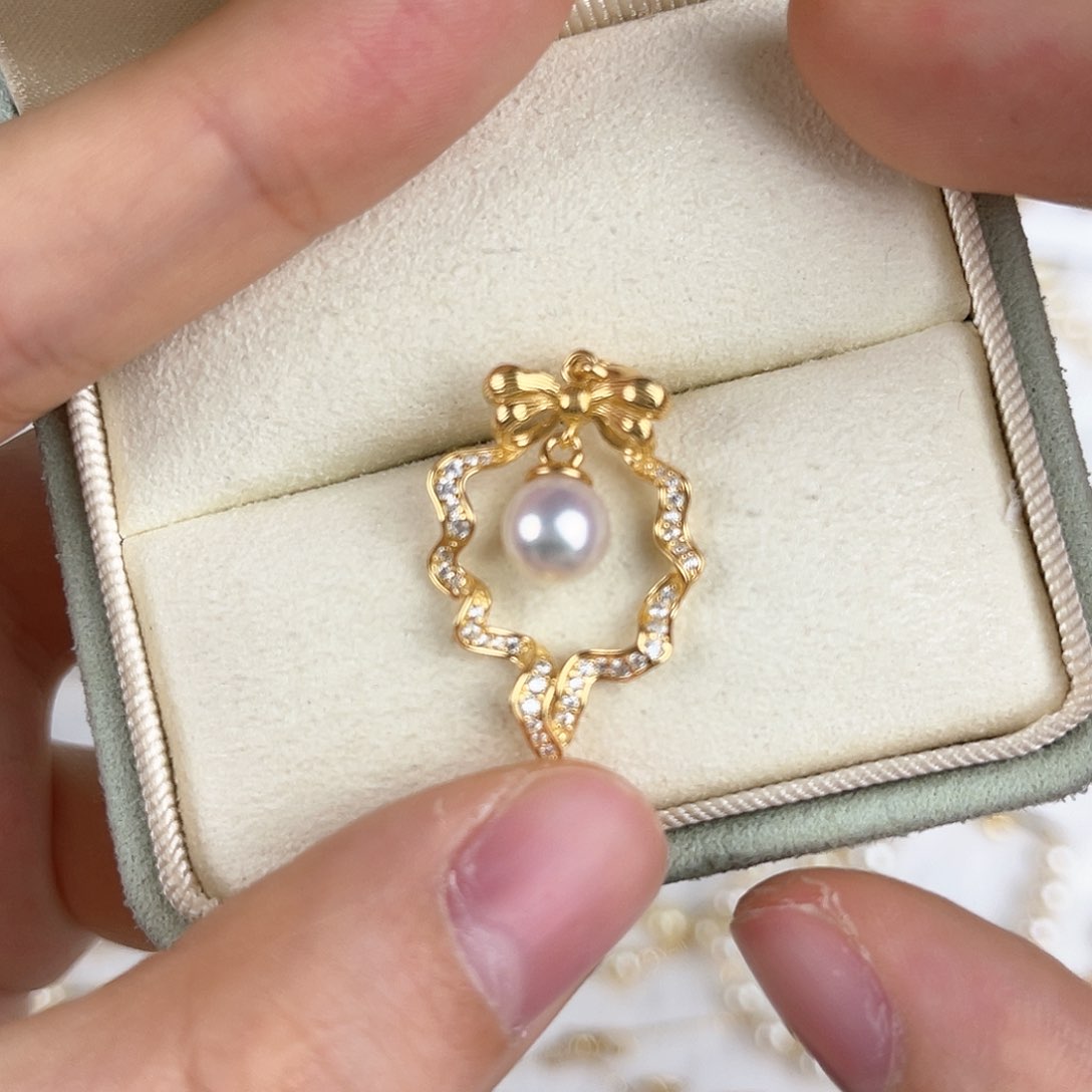 海水珍珠颈饰银S925镶嵌