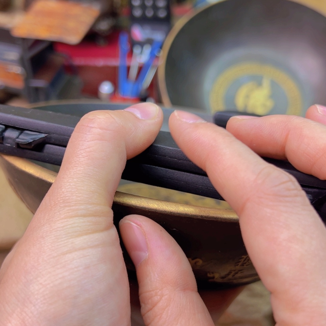 紫金风磨铜九龙盘