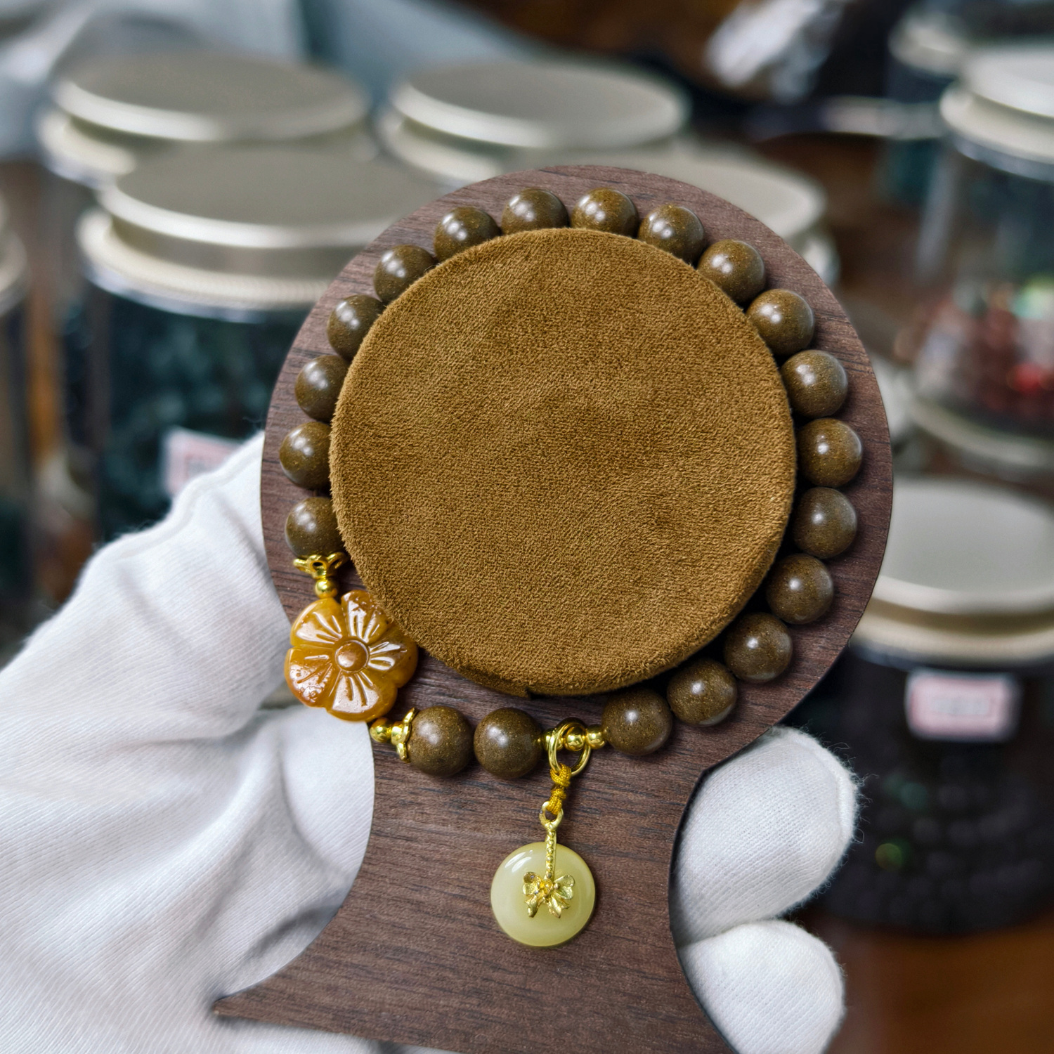 万麓寻香 香药合香珠 手串原创设计搭配天然矿物玉石