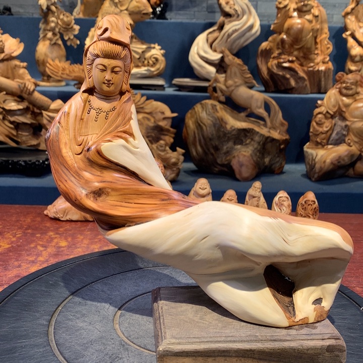 柏木（崖柏）根雕摆件