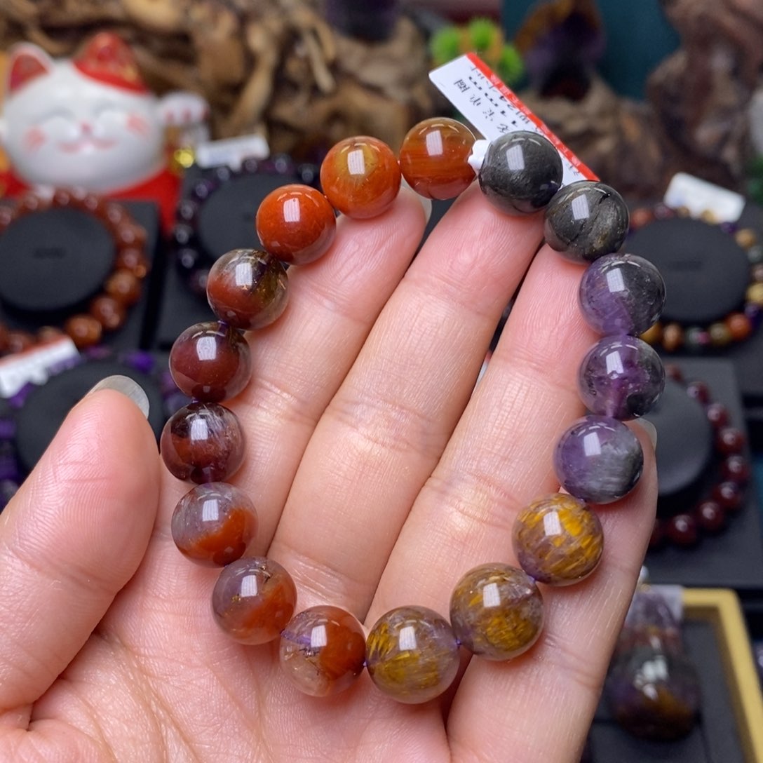 水晶A023极光多宝单圈11m未镶嵌