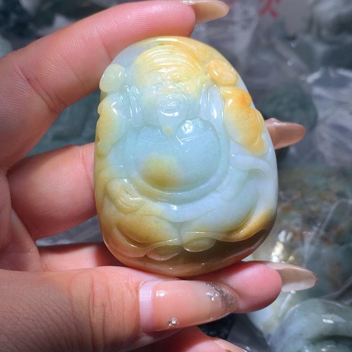 翡翠未镶嵌颈饰保真天然A货翡翠