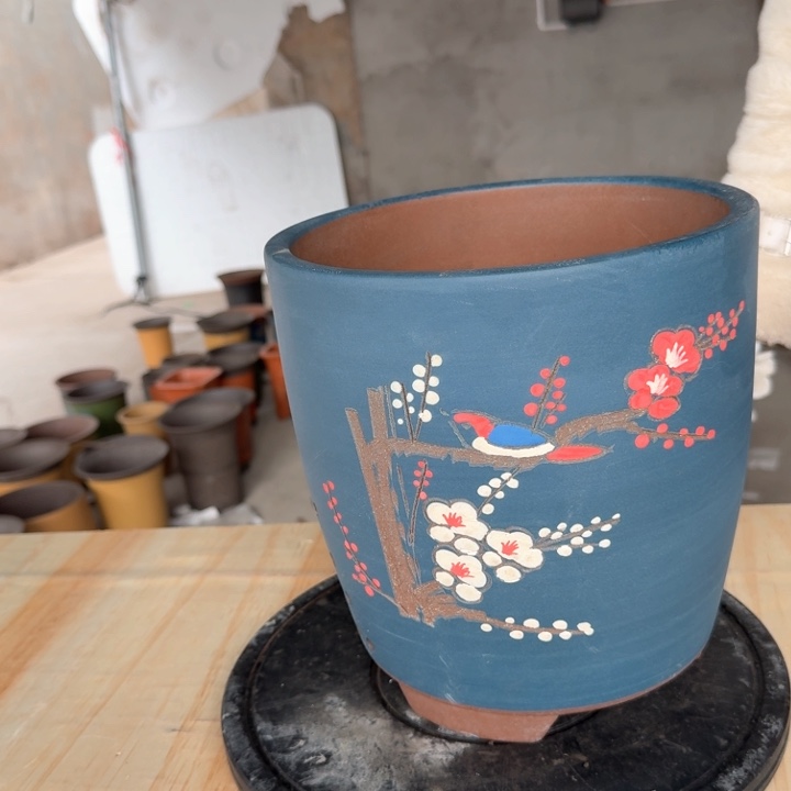 紫砂紫砂花盆f g g g