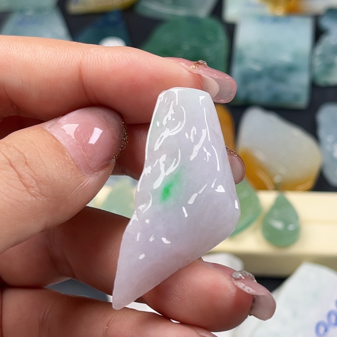 定制翡翠未镶嵌翡翠挂件