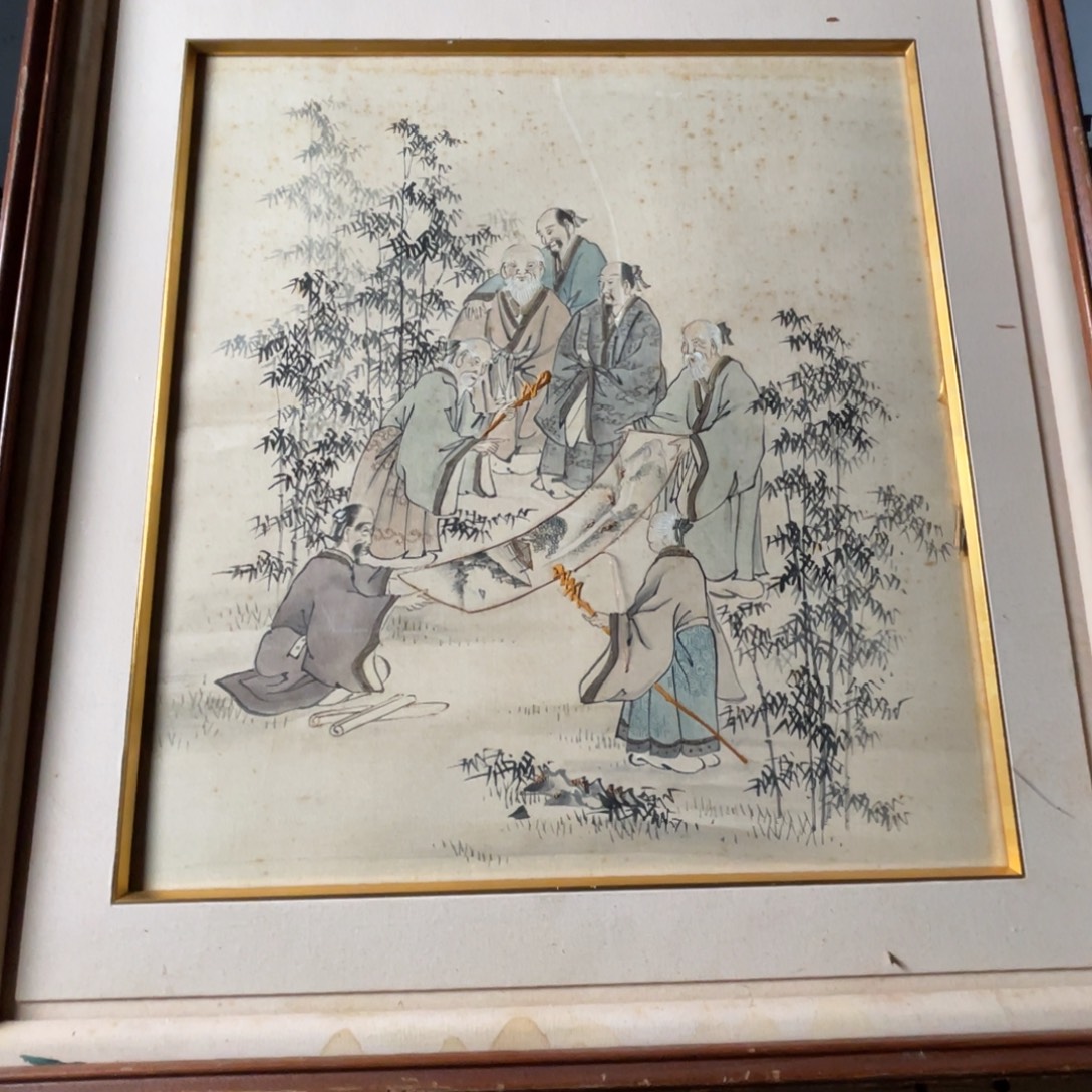 中古框画有些瑕疵看好下单不退不换