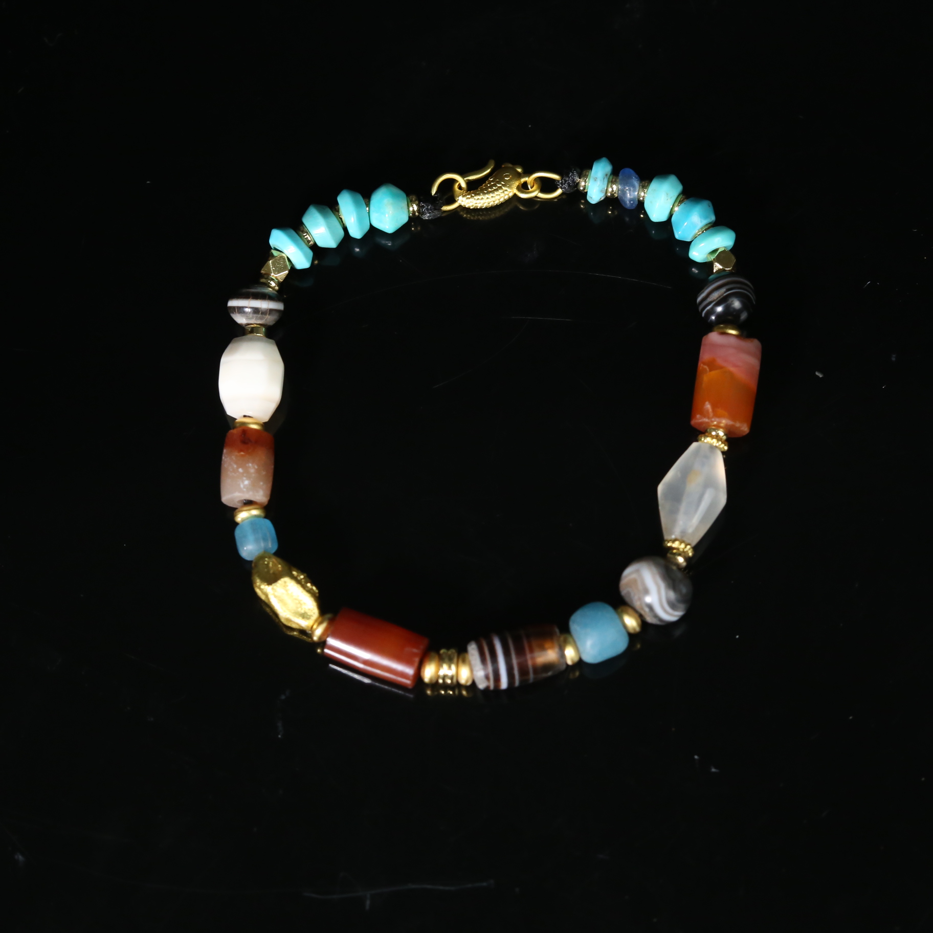 明早期玛瑙多宝手串  （配饰新）【古珠精选】HAN250908014