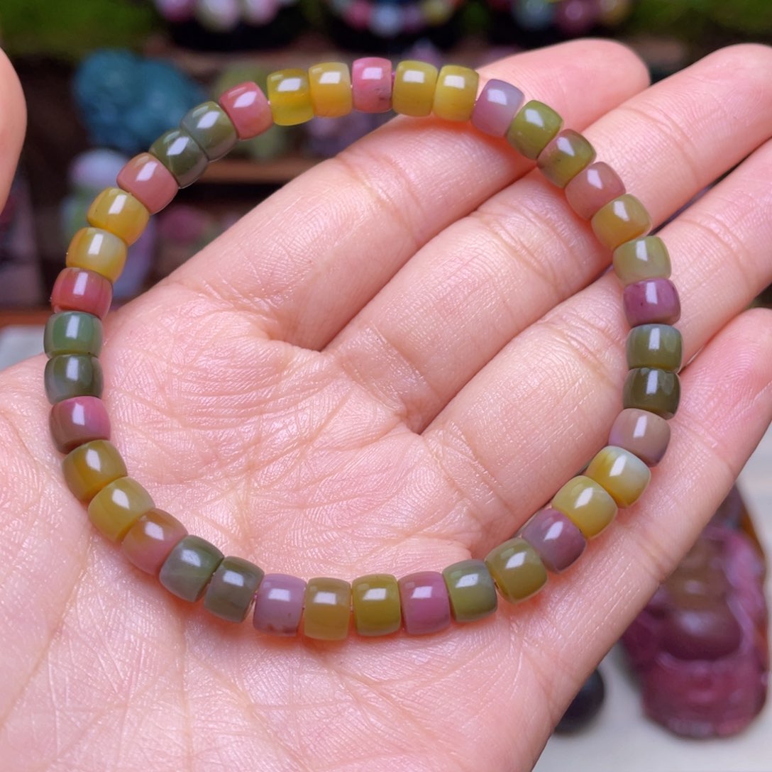 玛瑙/玉髓珠宝半成品未镶嵌盐源玛瑙福利直切手串