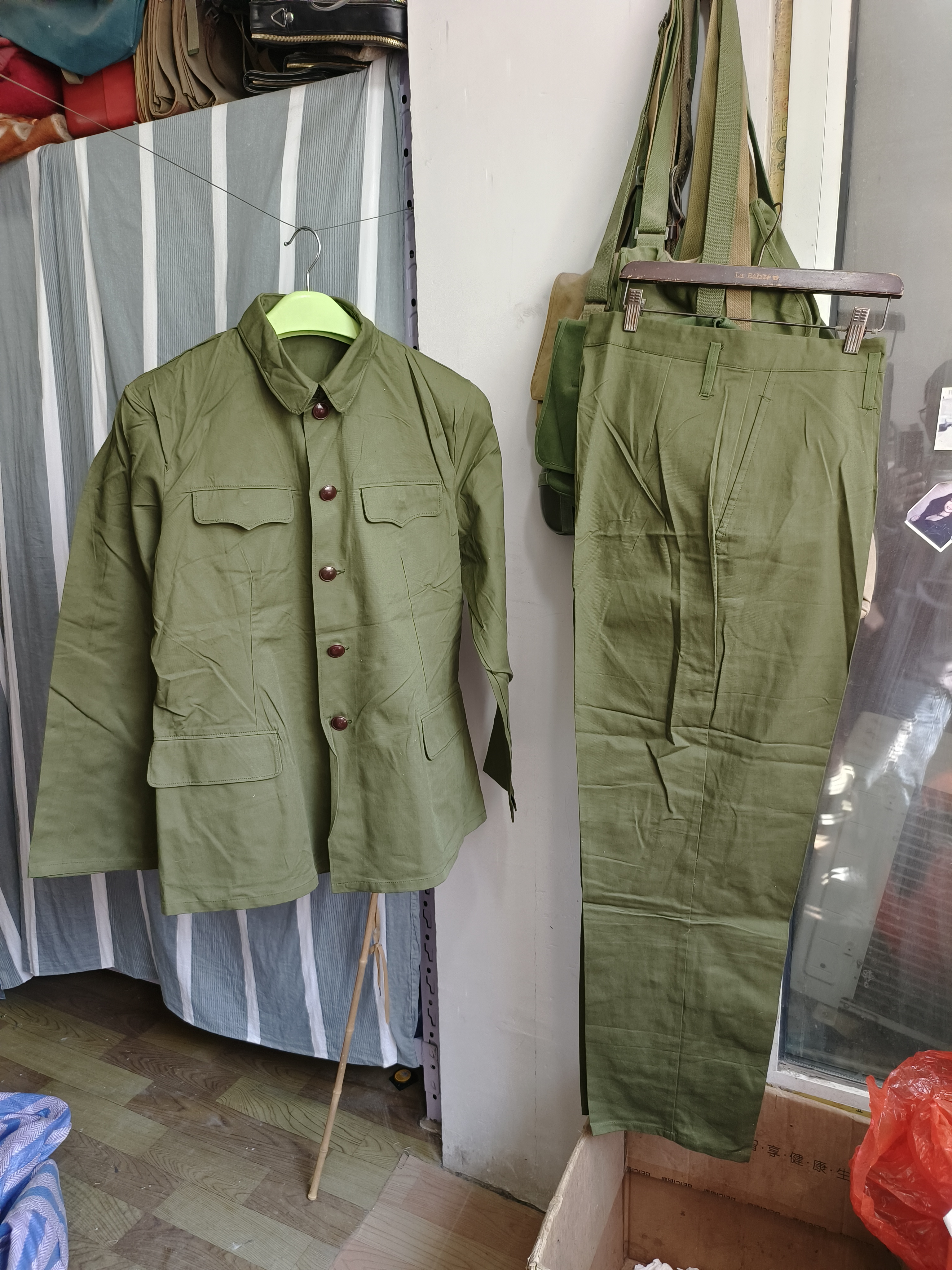 库存六五式夏季棉布常服套装