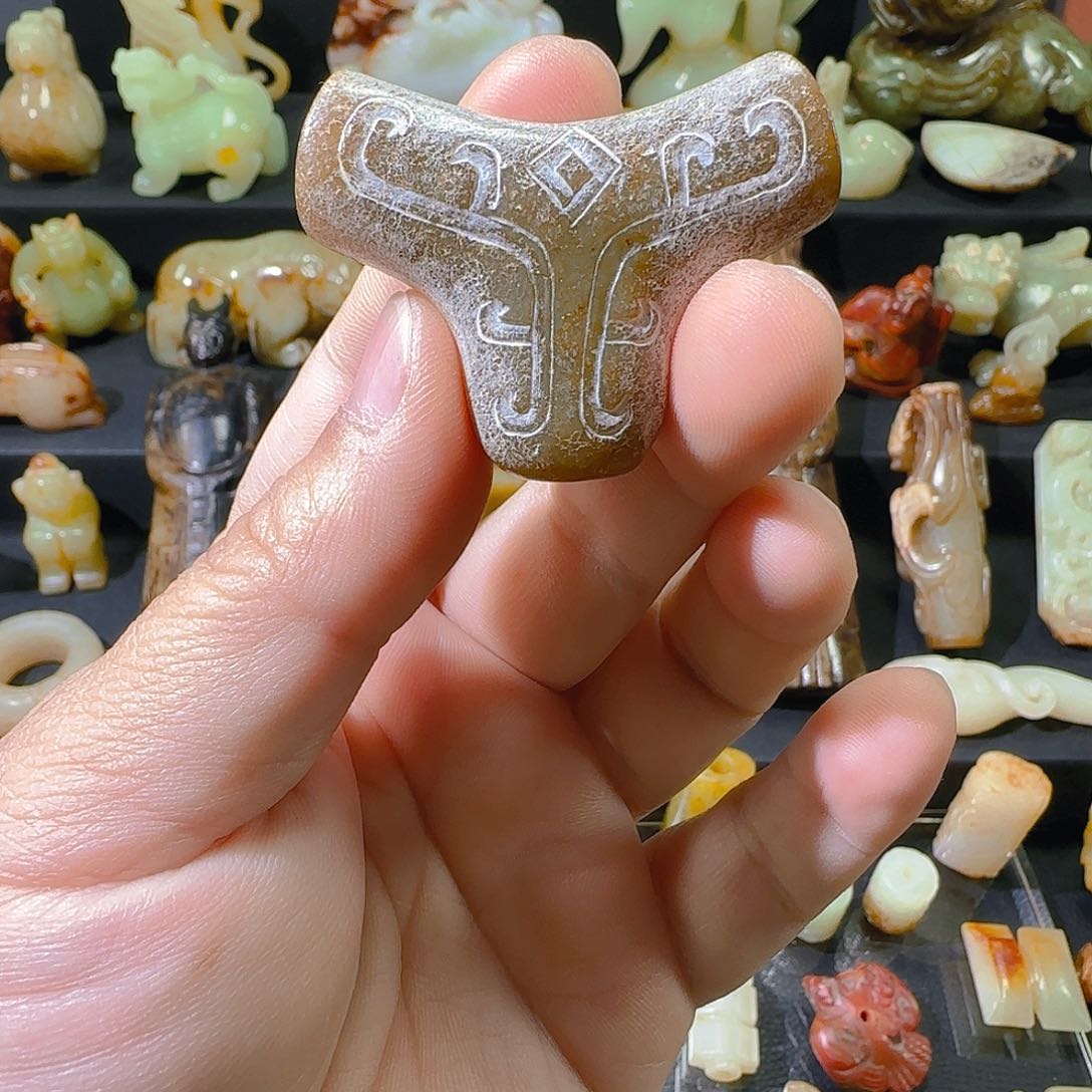 未镶嵌和田玉挂件心**快