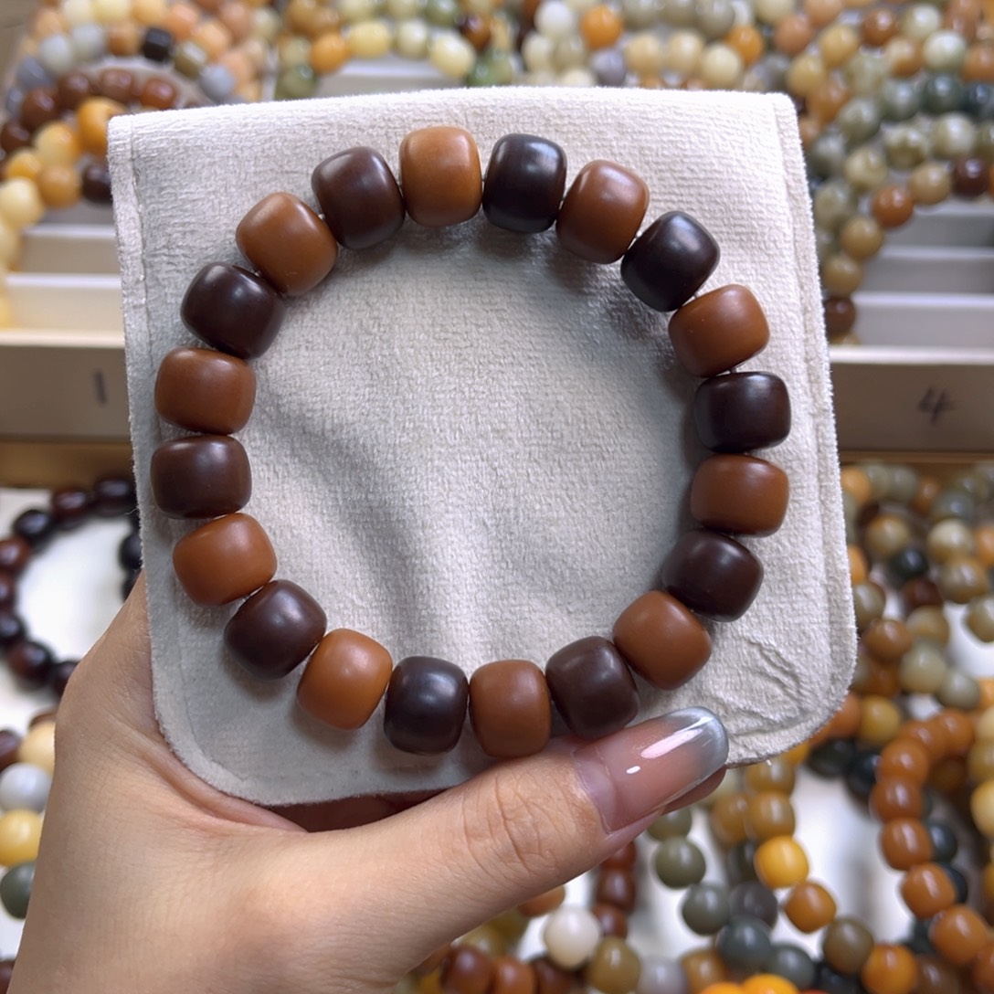 菩提根/象牙果手串干磨油膏多宝13