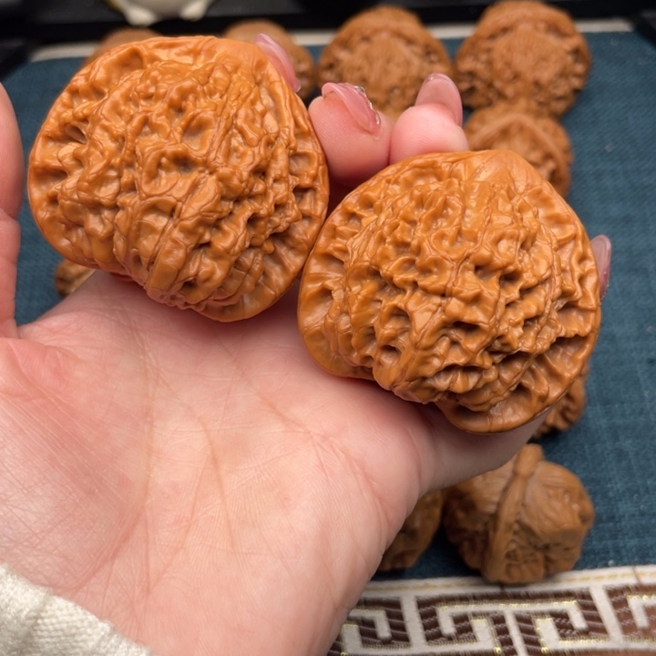 把件文玩核桃全品麒麟纹大官帽51