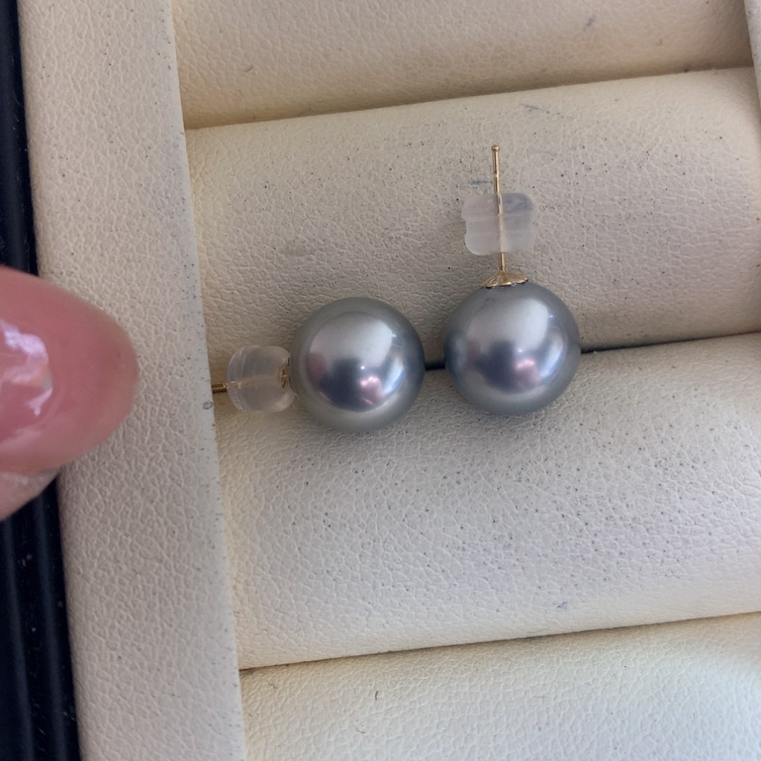 海水珍珠耳饰18K金镶嵌