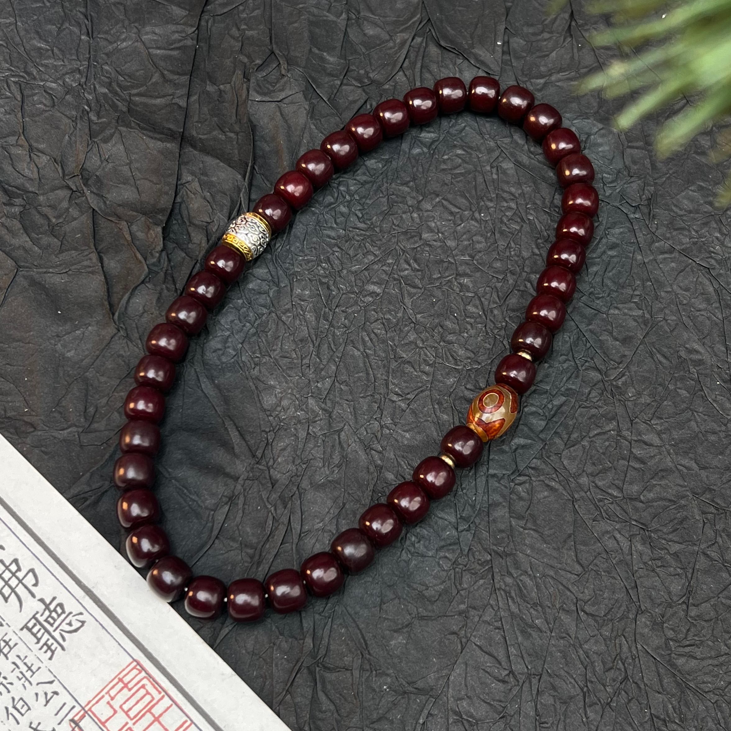 S0143 黑金刚菩提双圈手串 无礼盒