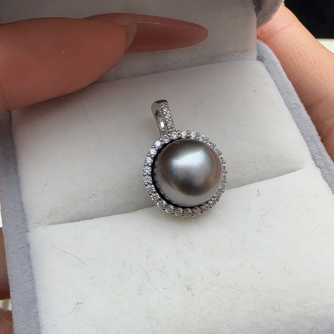 海水珍珠颈饰银S925镶嵌