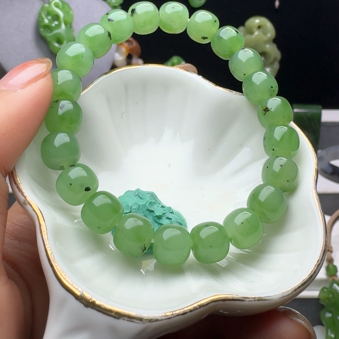 和田玉（碧玉）手链未镶嵌