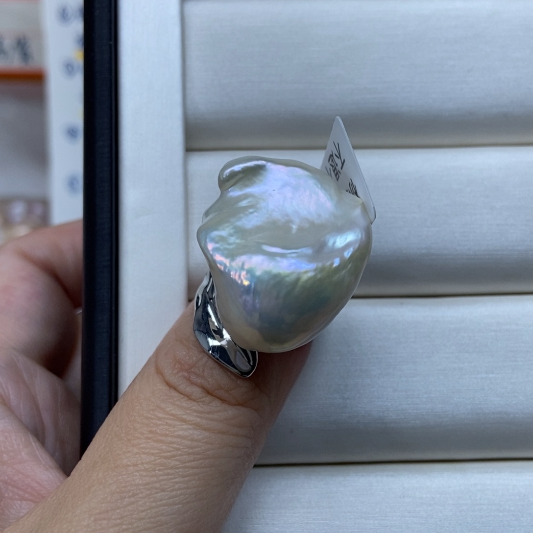 淡水珍珠戒指合金特价135