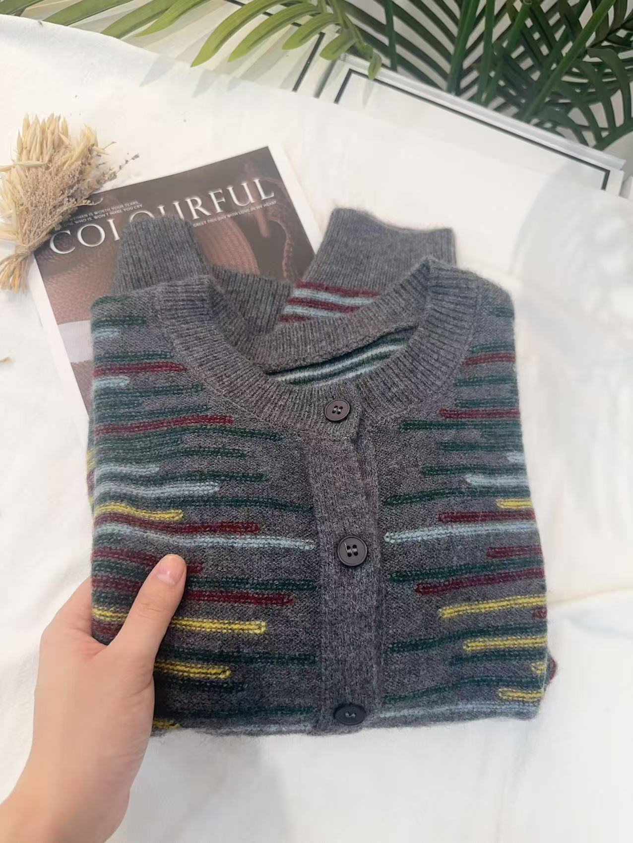 【虹彩~开衫】2025新款百搭冬季开衫针织衫A952