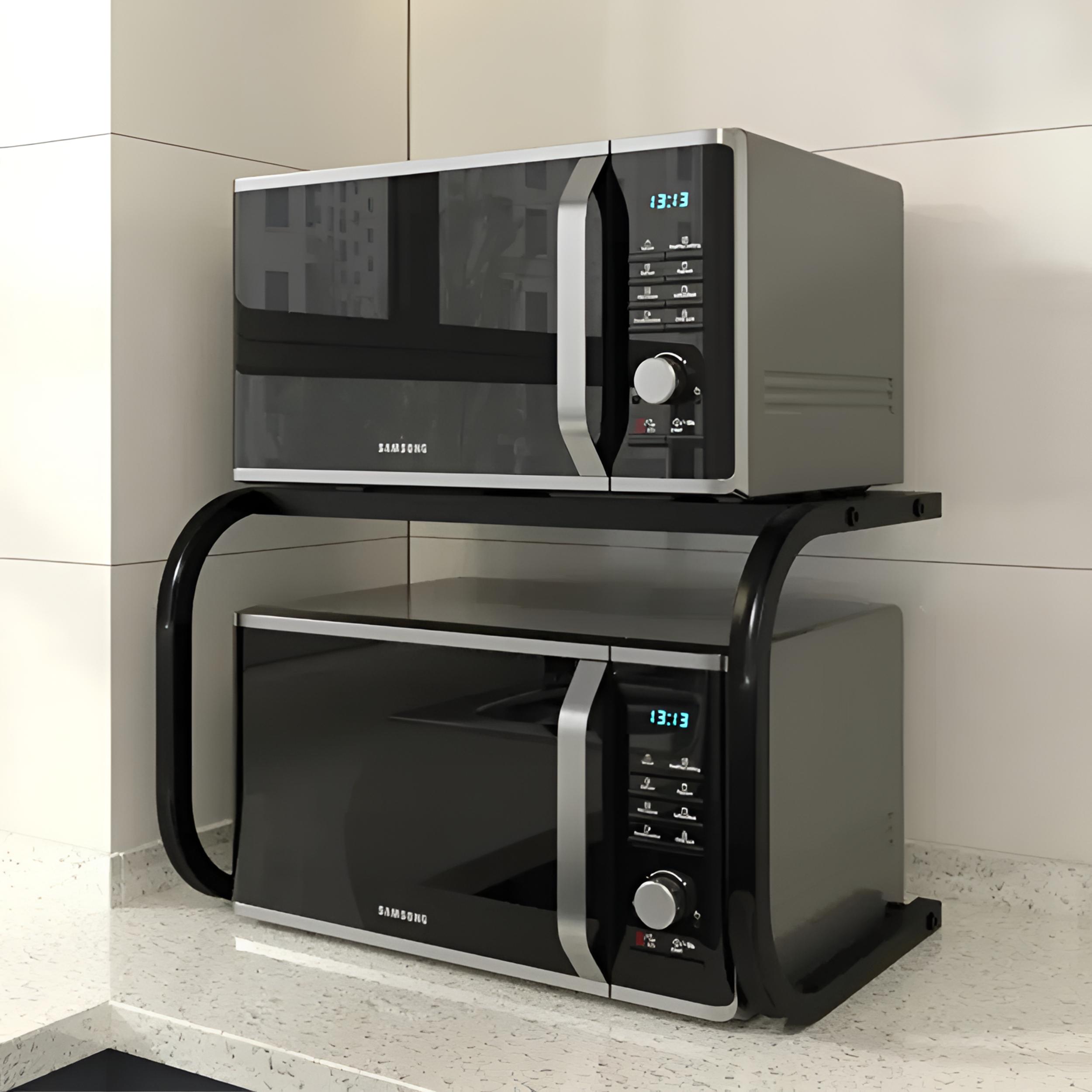 双层微波炉置物架厨房置物架微波炉架电饭煲置物架微波炉架置物架