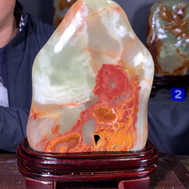 石材天然原石摆件