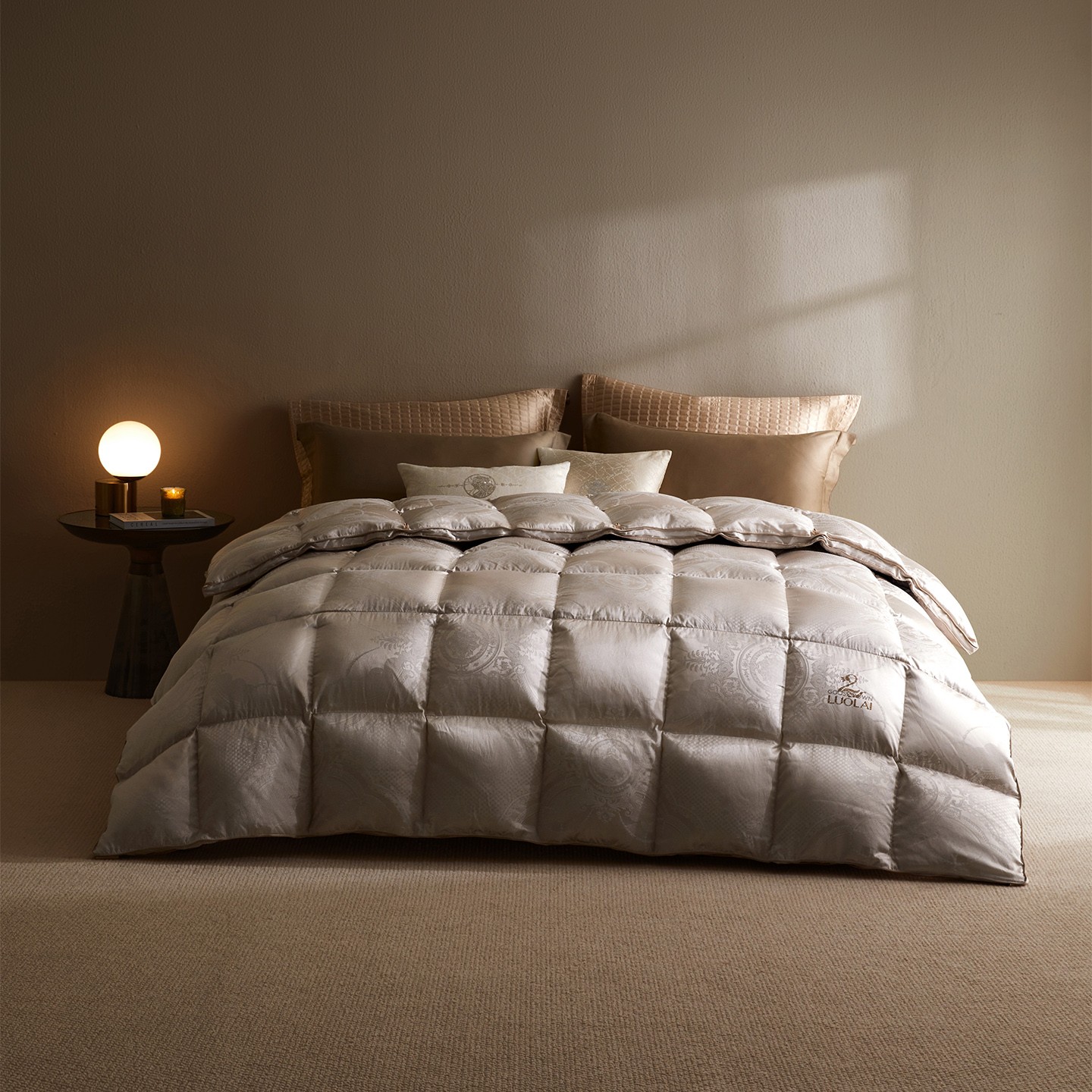 【平安老师专属】罗莱 智∙享溯源A类可水洗鹅绒冬被-典雅金