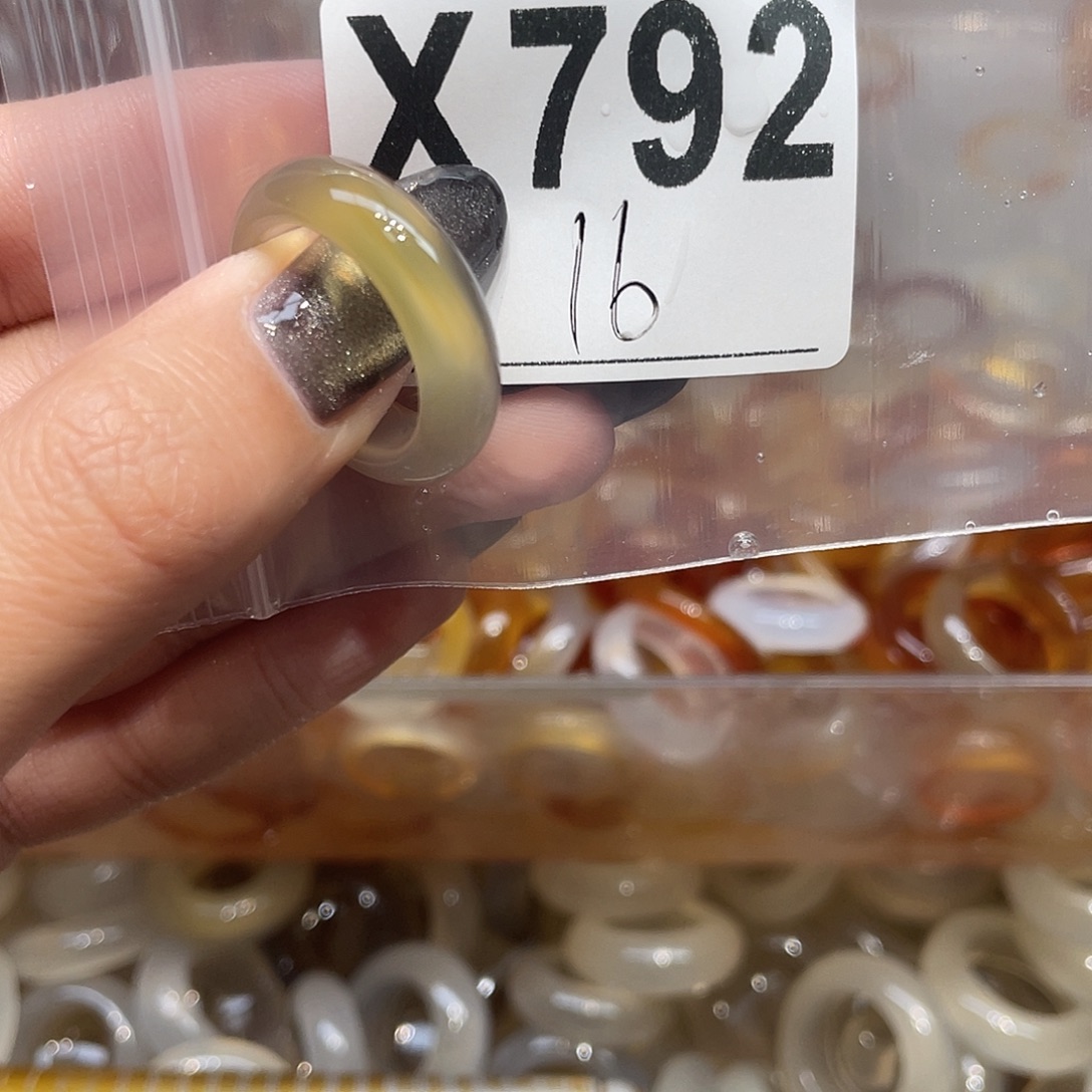 玛瑙/玉髓未镶嵌戒指792