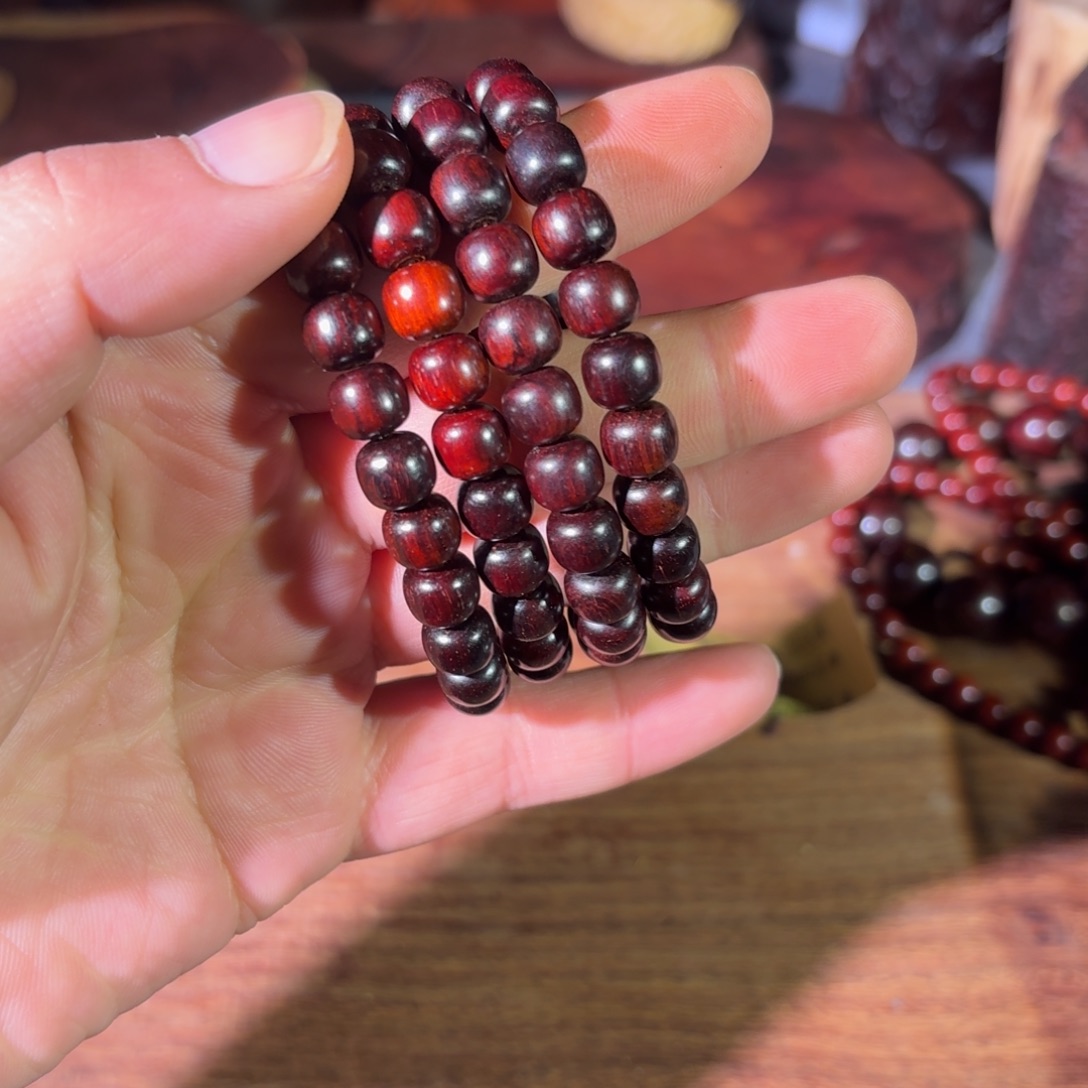 染料紫檀（血檀）8/9单圈