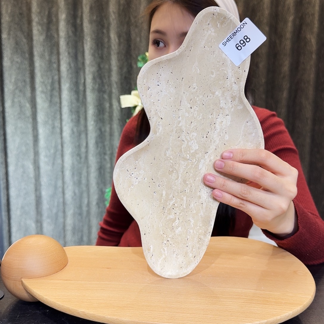 大理石698洞石盘子