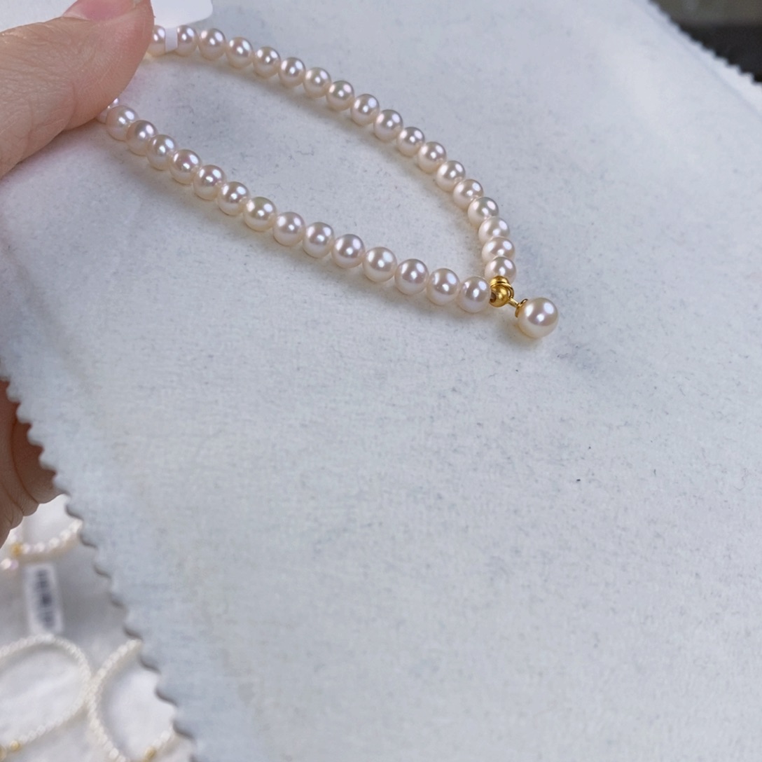 淡水珍珠手绳银S925镶嵌