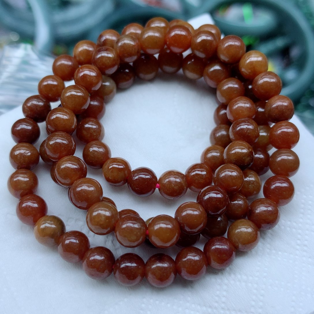 翡翠未镶嵌颈饰珠子