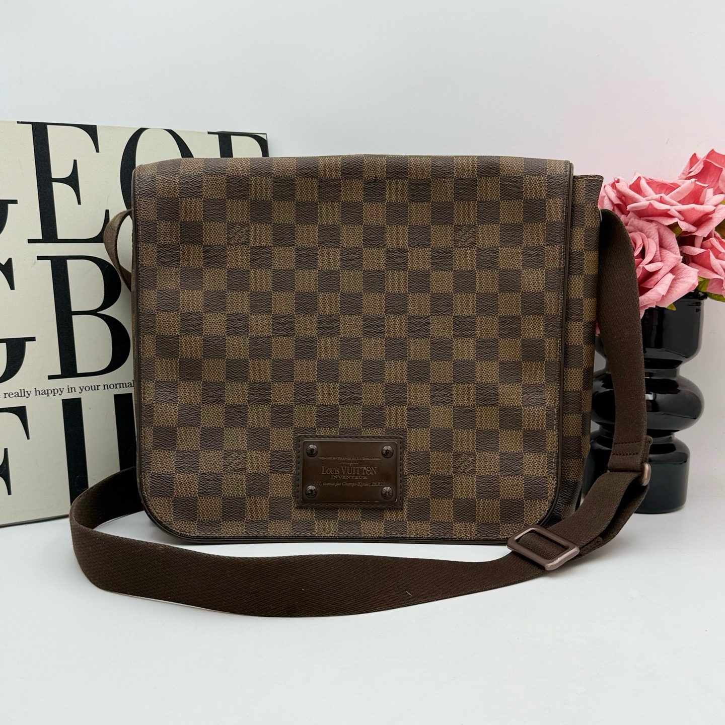 95新 LouisVuitton/路易威登 LV/路易威登 xy 7131 棋盘格斜挎包