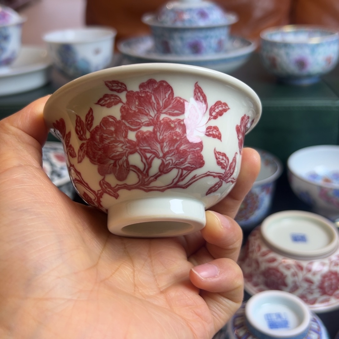 H正绎堂全红石榴花中号