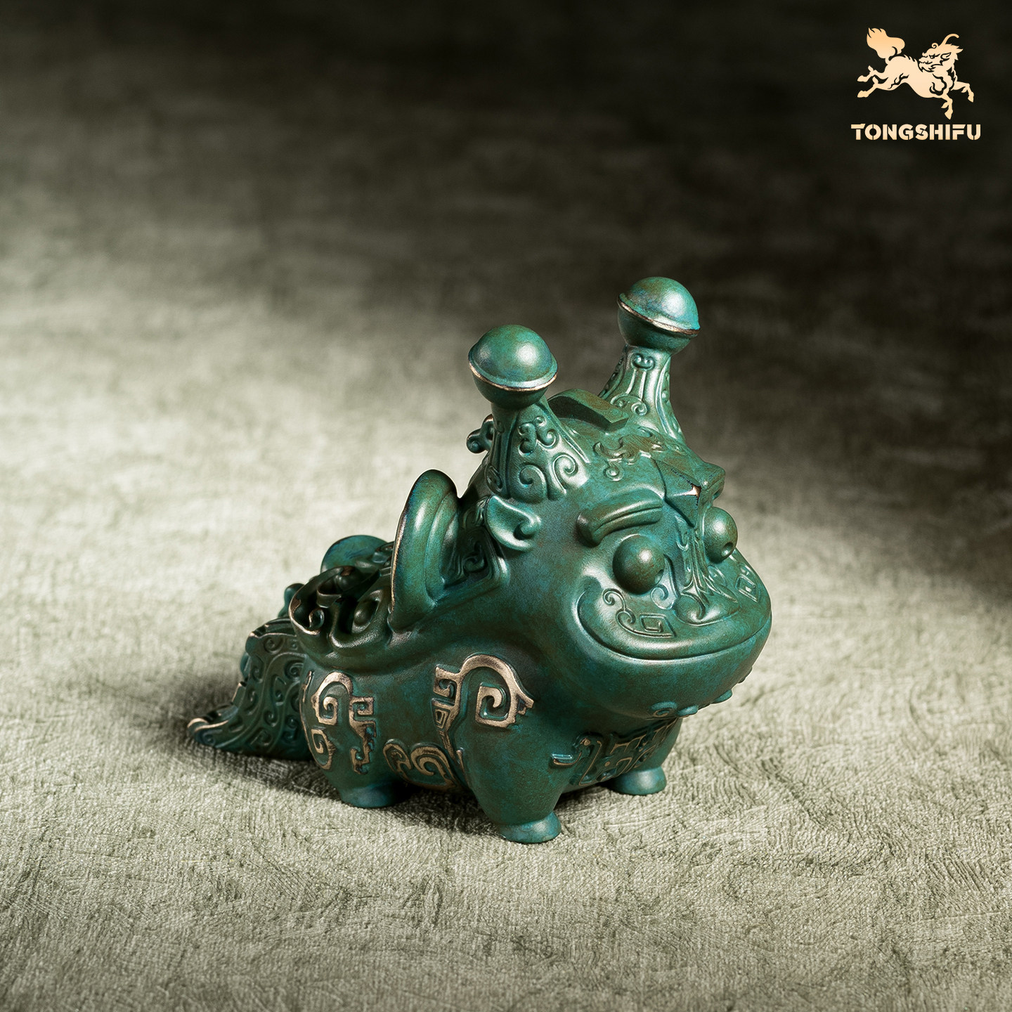 铜师傅 陕西历史博物馆系列《日己觥铜摆件》办公室桌面文物装饰品