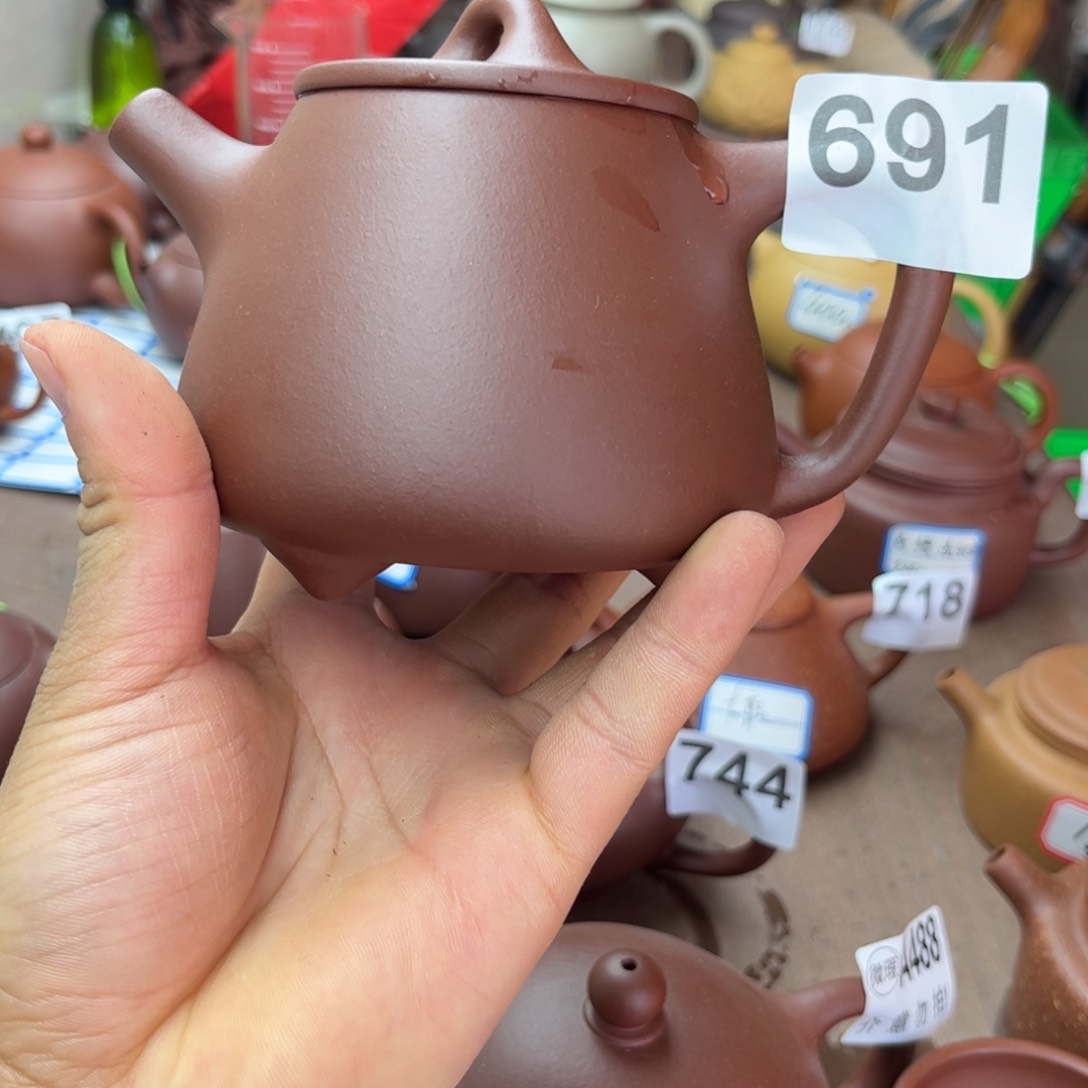 紫砂茶壶紫泥高石瓢310左右瑕疵