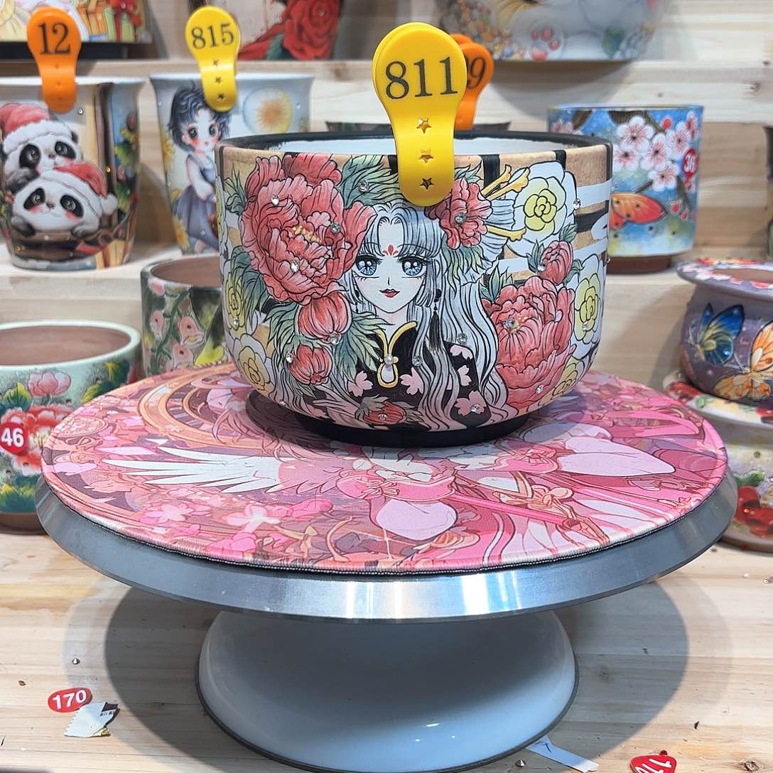 紫砂花盆手工花盆默认微瑕15/12