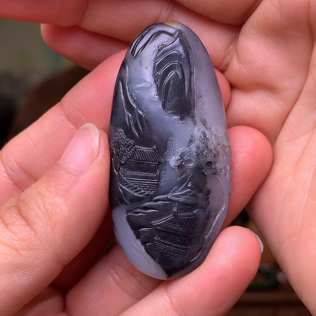 和田玉未镶嵌挂件