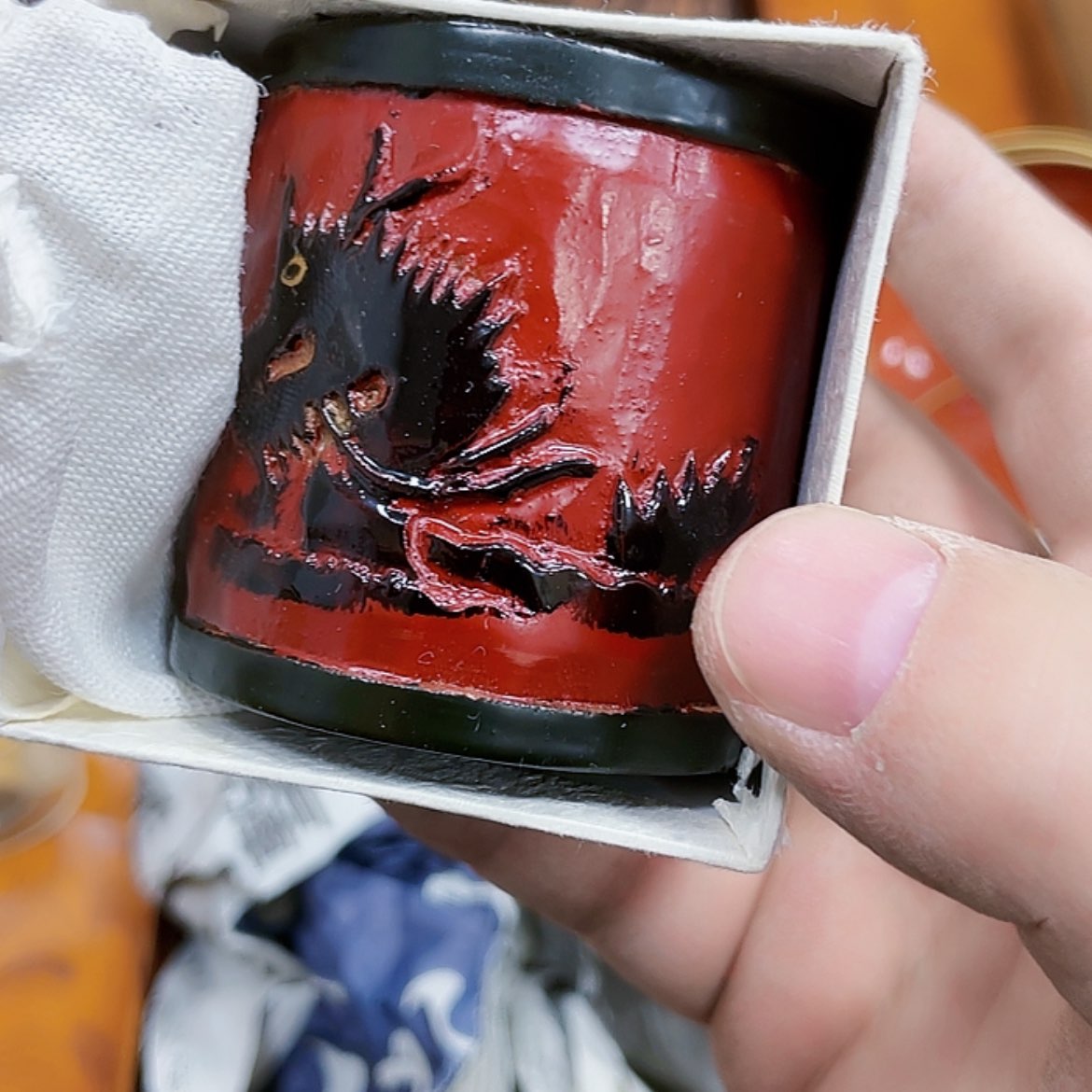 【闪购商品】瓷片三****李瓷制作工艺品摆件