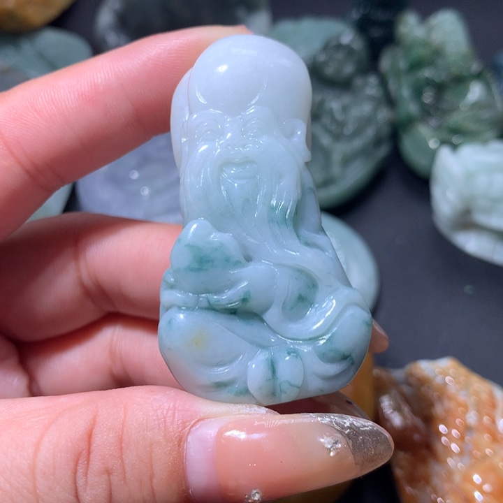 翡翠未镶嵌颈饰保真天然A货翡翠