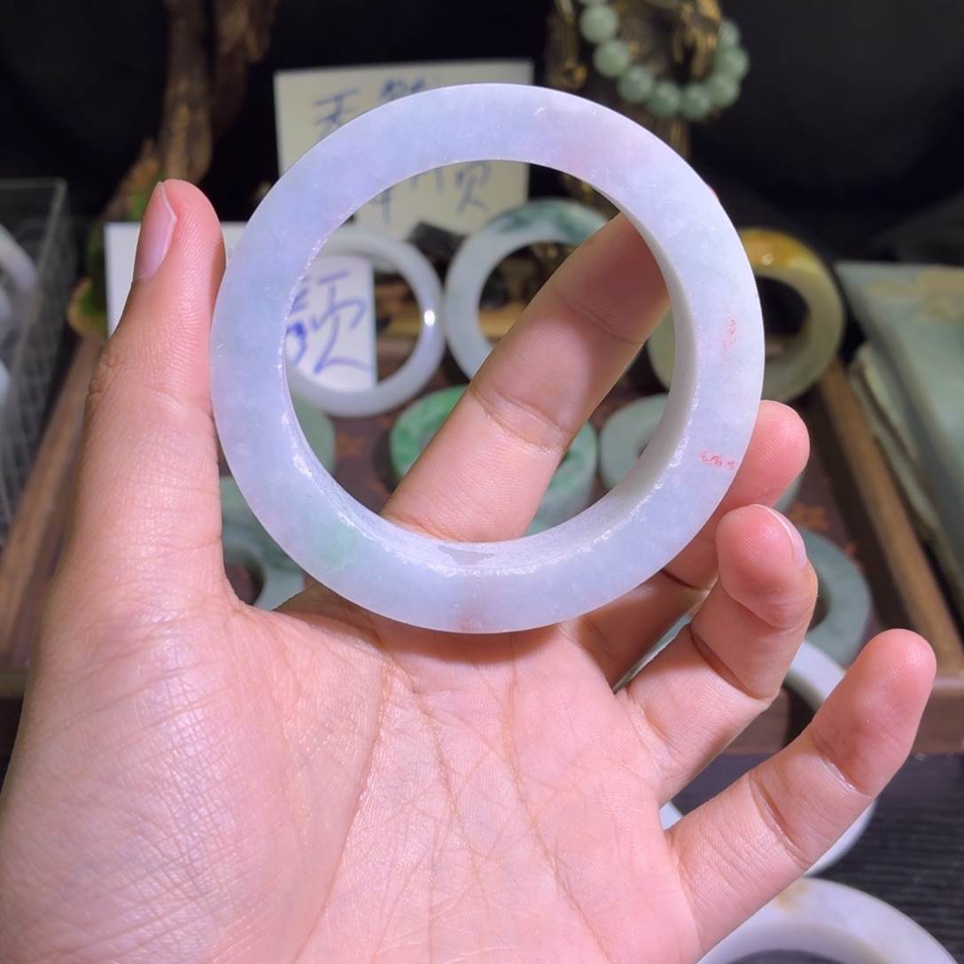 定制翡翠未镶嵌翡翠A货毛胚手镯定制