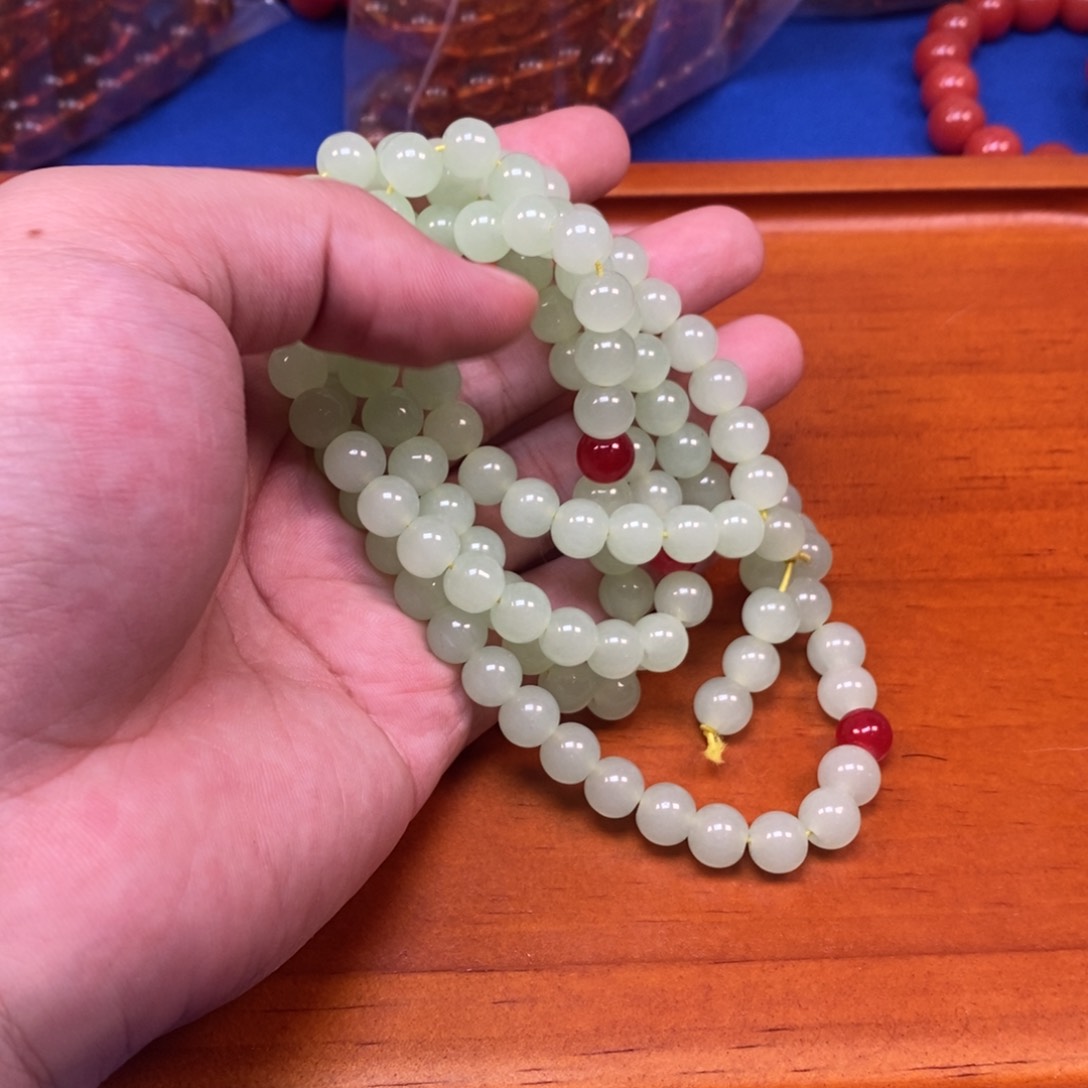 手链未镶嵌和田玉（糖玉）