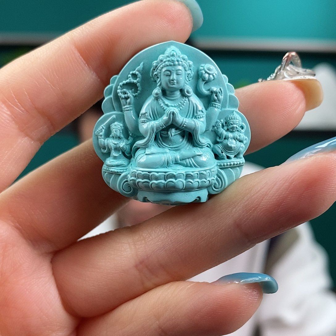 绿松石珠宝奇石未镶嵌