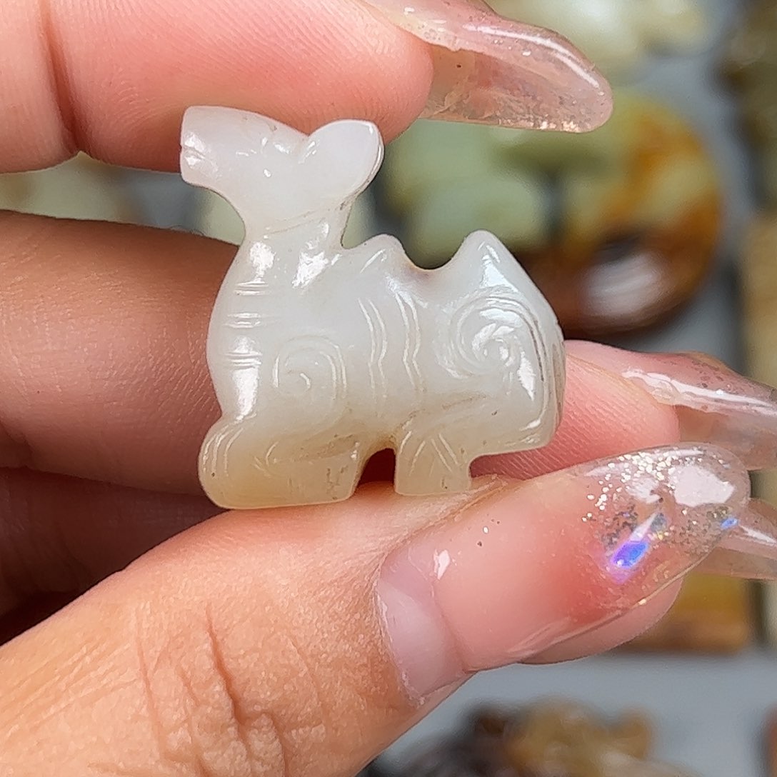 和田玉（糖玉）未镶嵌车挂*️****