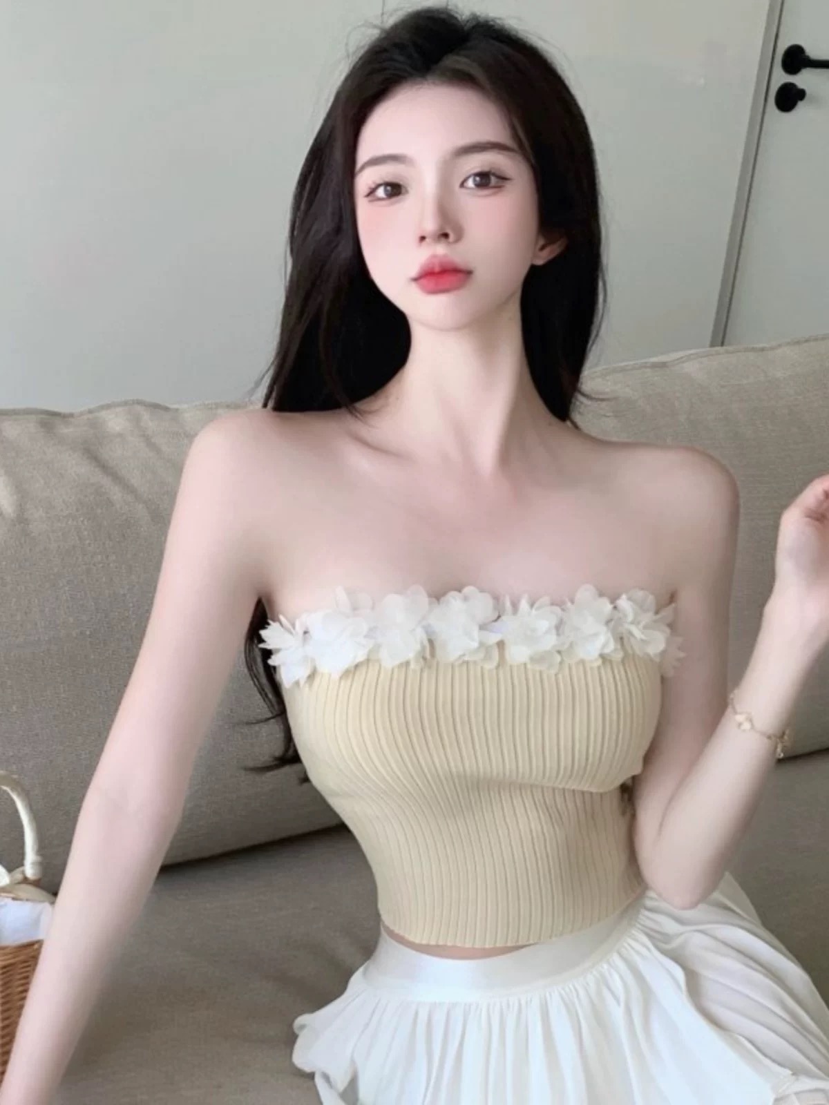 工厂直销辣妹气质百搭针织开衫纯欲