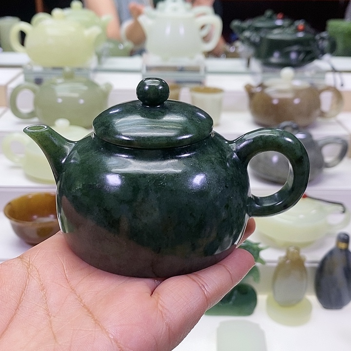 未镶嵌和田玉挂件茶壶