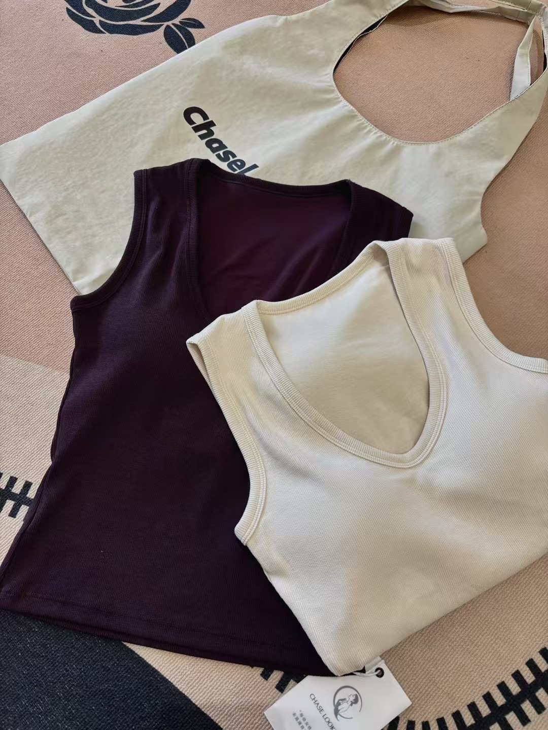 【CHASELOOKING】新品 半月带胸垫背心