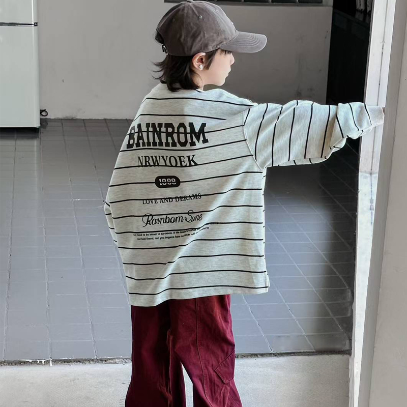 儿童中大童打底卫衣2025年秋季新款时尚宽松洋气大方百搭实体专柜