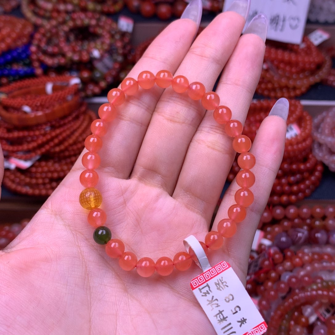 未镶嵌手链南红玛瑙22号卡6