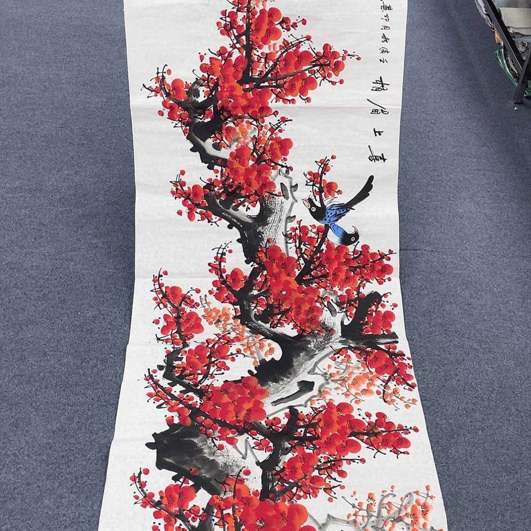 国画国画作品小姐姐放漏…