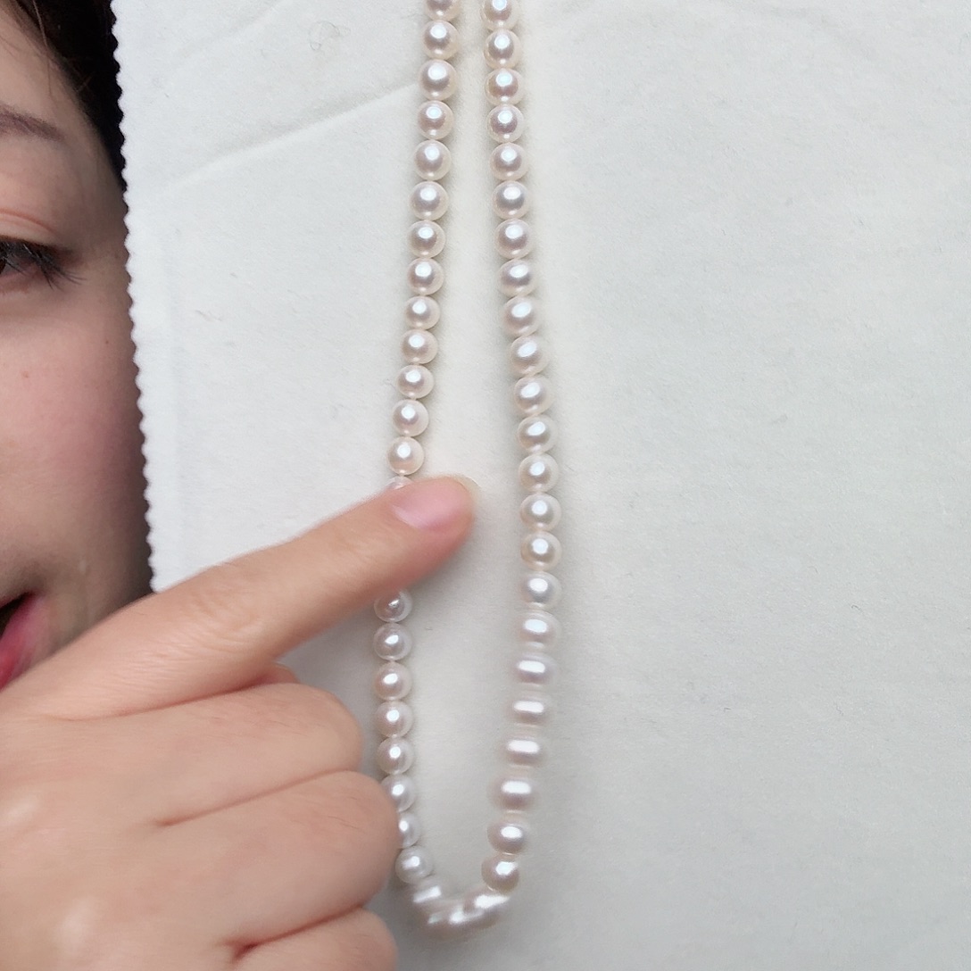 淡水珍珠项链银S925镶嵌
