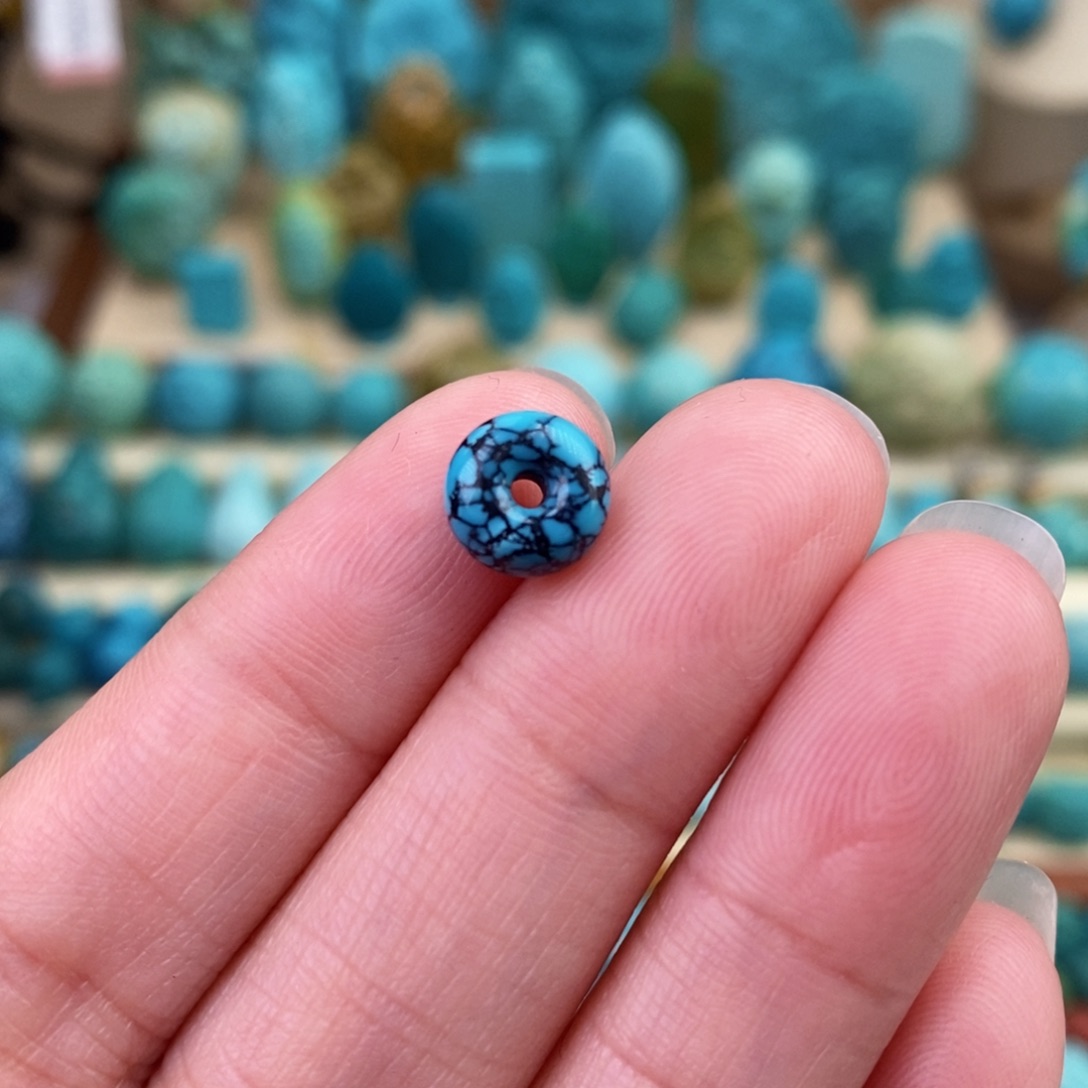 绿松石珠宝奇石未镶嵌8mm